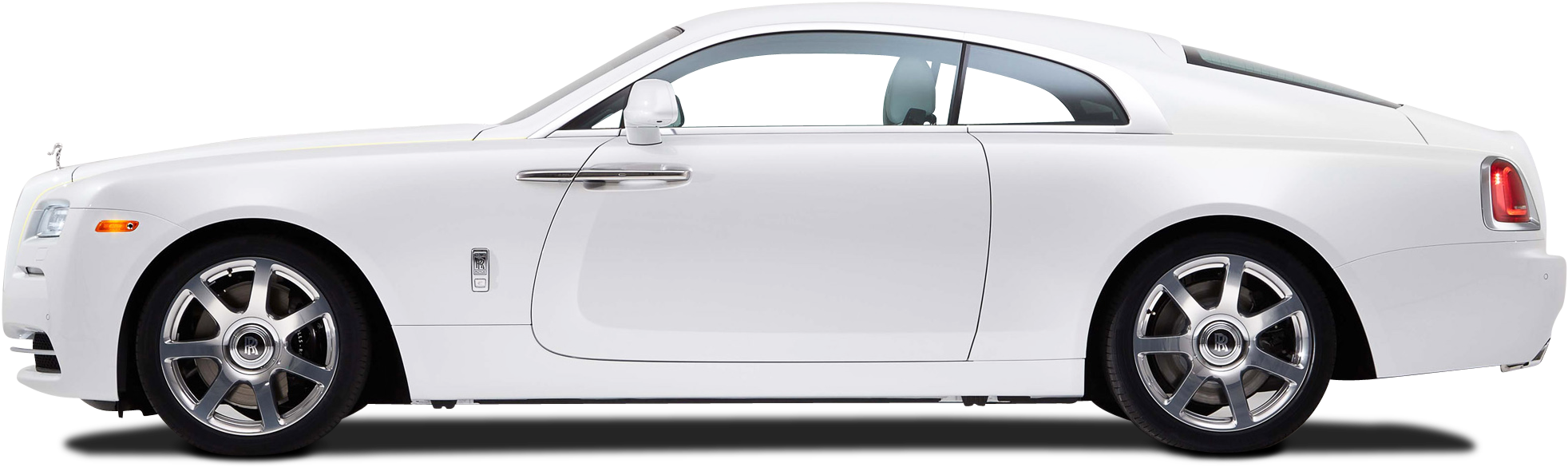 White Rolls Royce, Rolls Royce Cars, Rolls Royce Images, - Rolls Royce Wraith Side View Clipart (2029x677), Png Download