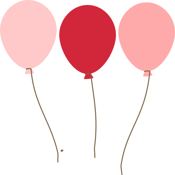 Emmas Blue Balloons Clip Art - Balloon Png Pink And Blue Transparent Png (600x601), Png Download