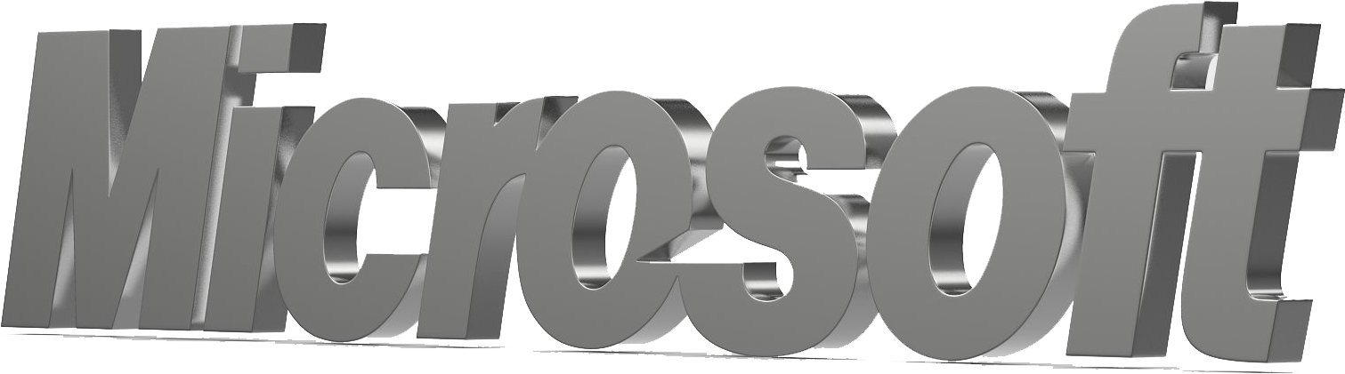 Microsoft Logo Png Background - Monochrome Clipart (1600x1600), Png Download