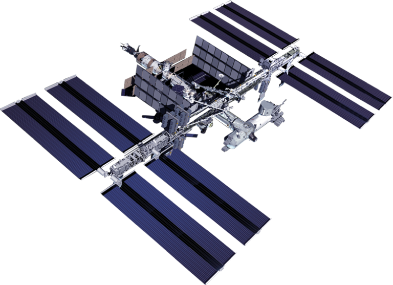 International Space Station - Satellite Clipart (768x557), Png Download