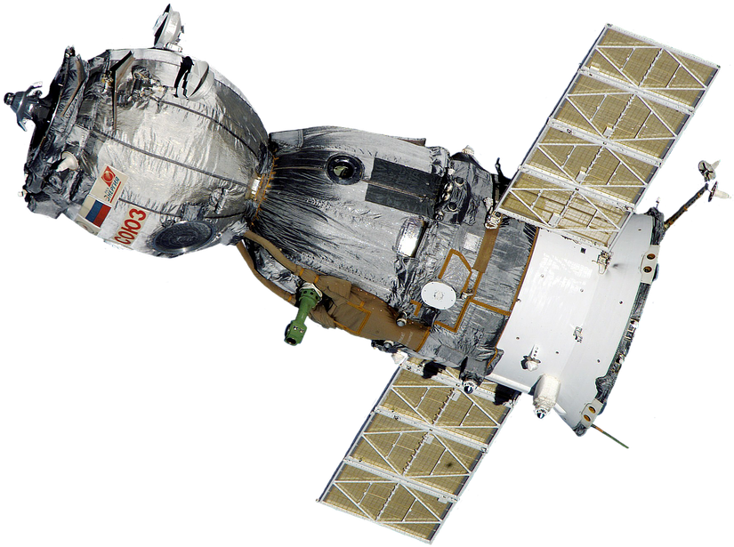 Satellite, Soyuz, Spaceship, Space Station, Aviation - Satellitt Png Clipart (960x681), Png Download