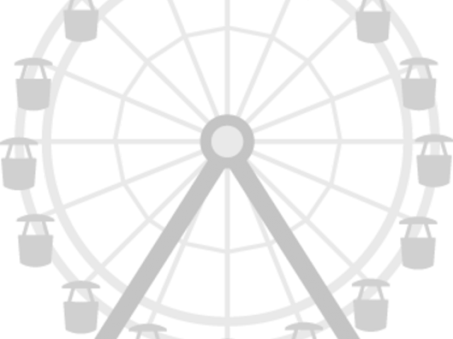 Ferris Wheel Cliparts - White Ferris Wheel Png Transparent Png (640x480), Png Download