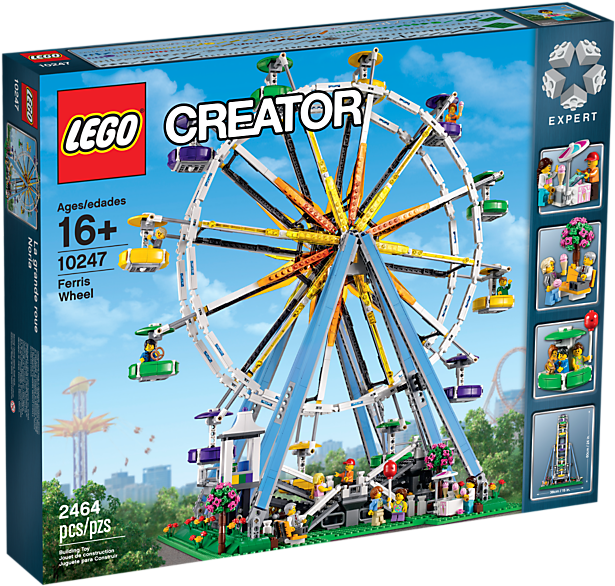 Ferris Wheel - Lego 10247 Clipart (800x600), Png Download