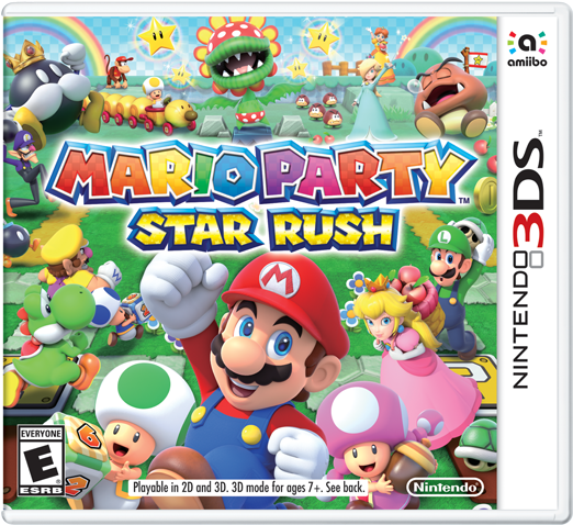 Star Rush Box Art - Mario Party Star Rush Clipart (640x480), Png Download