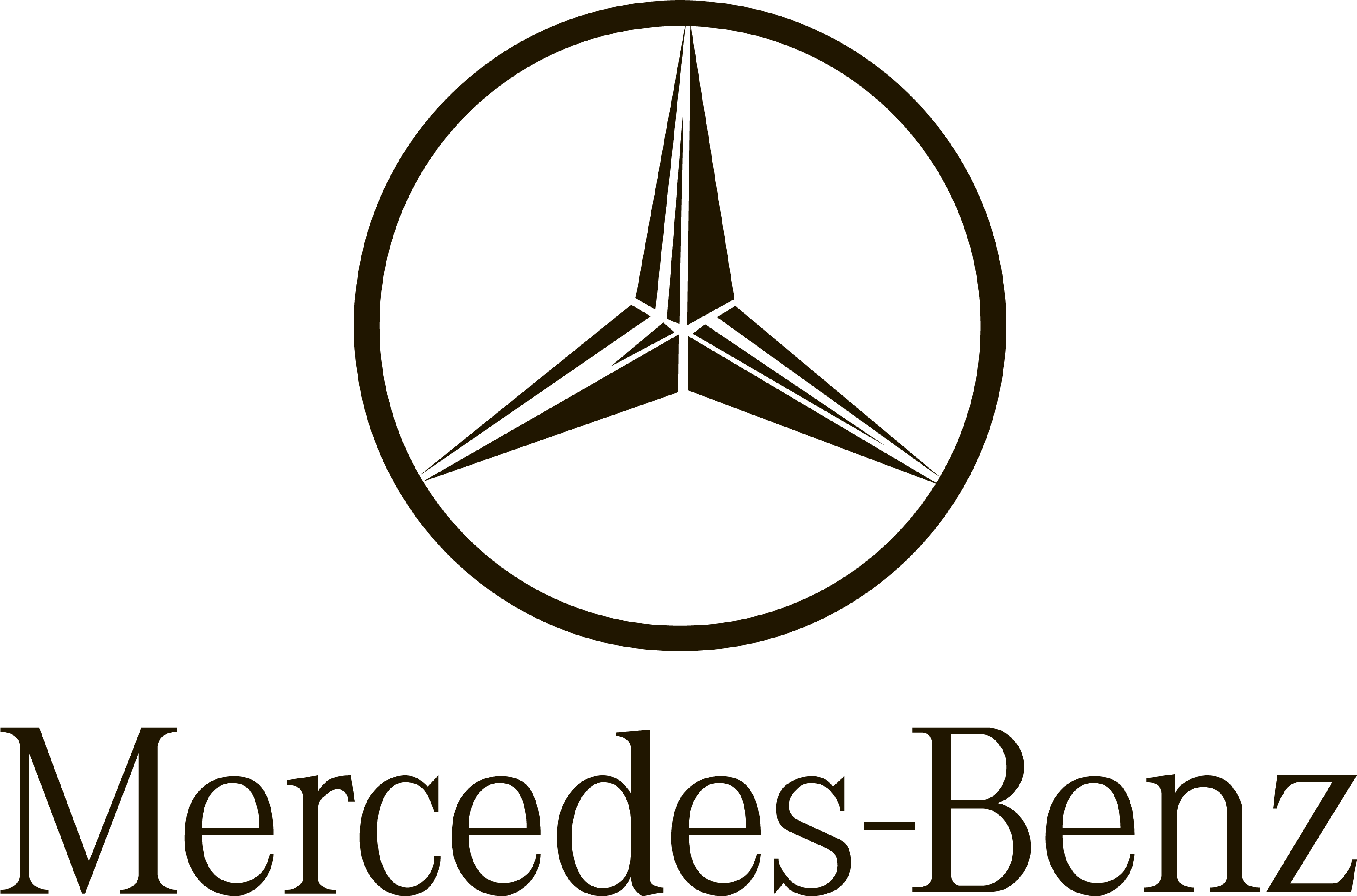 Mercedes Logo Zeichen Vektor Bedeutendes - Mercedes Benz C Logo Clipart (3840x2160), Png Download
