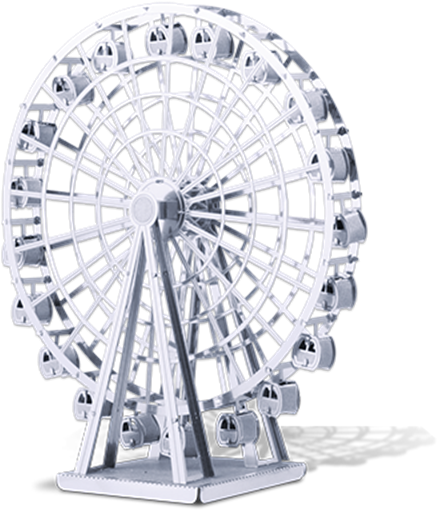 Metal Earth Online Store - Big Wheel 3d Model Transparent Clipart (600x600), Png Download