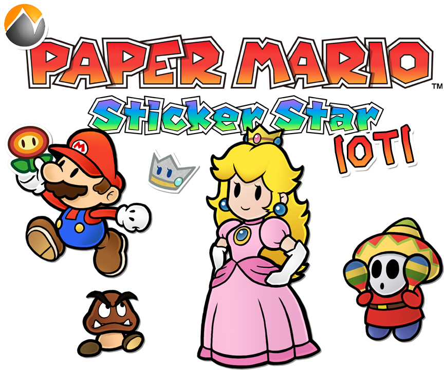 Sticker Star - Paper Mario Clipart (869x752), Png Download