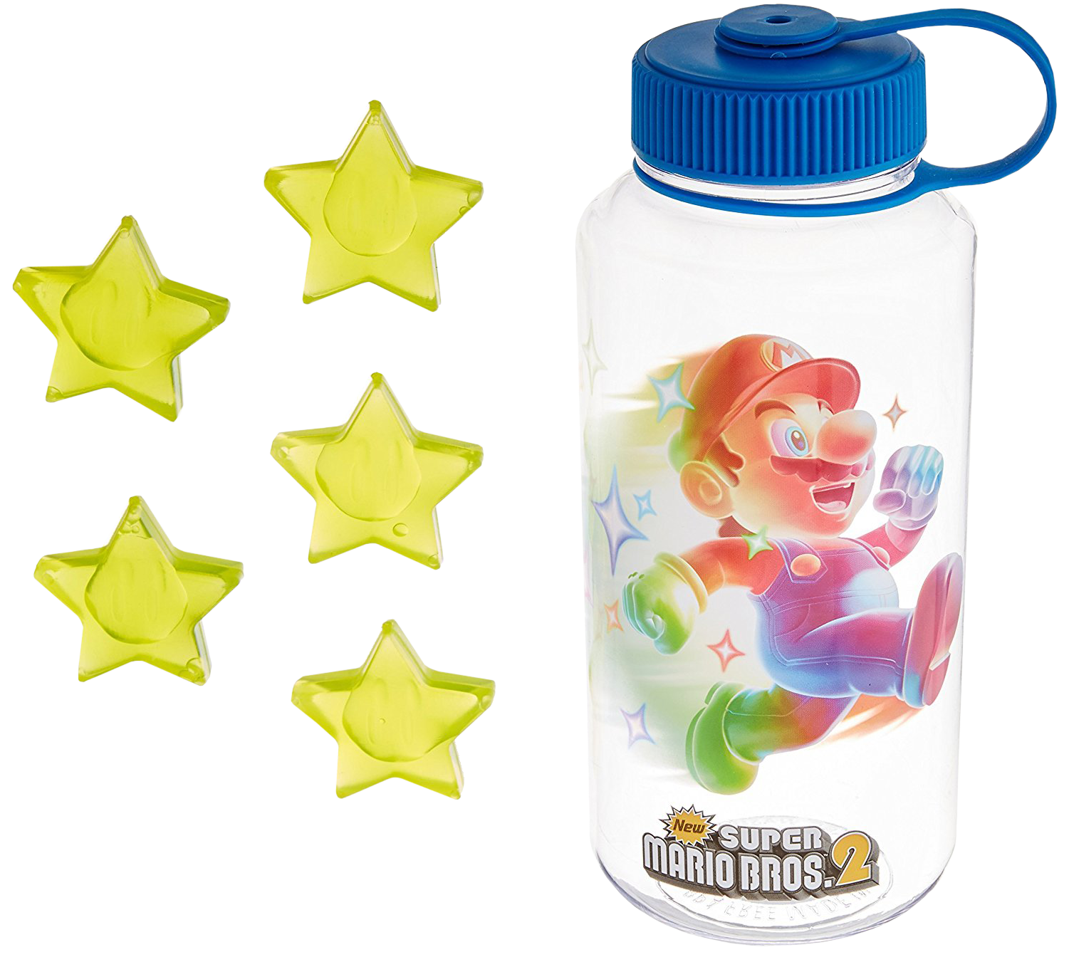 Super Mario Brothers 2 Water Bottle - Water Bottle Clipart (1500x1354), Png Download
