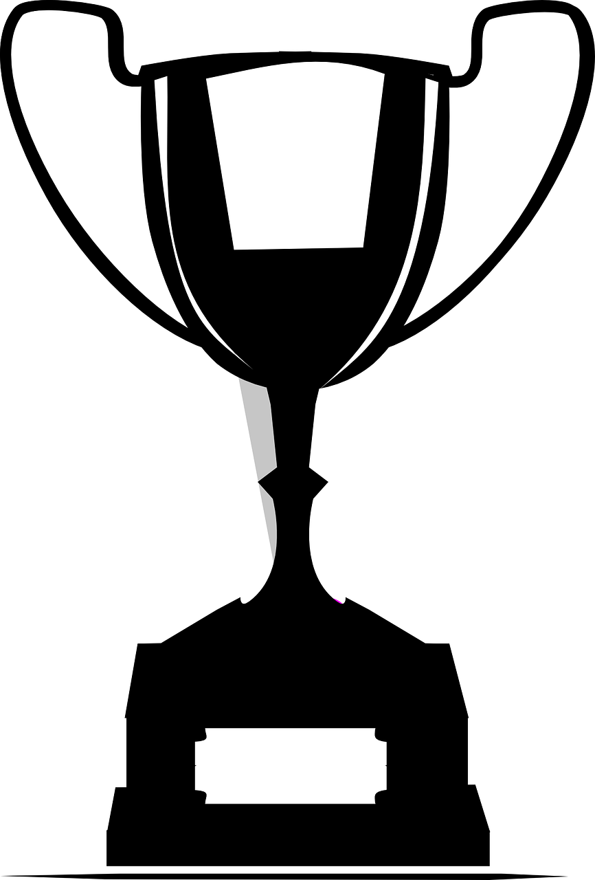Black Trophy Clip Art - Png Download (866x1280), Png Download