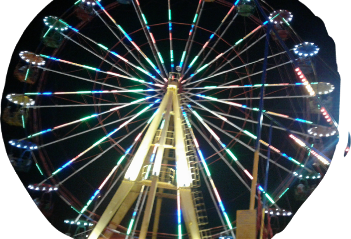 Ferris Wheel Clipart (704x480), Png Download
