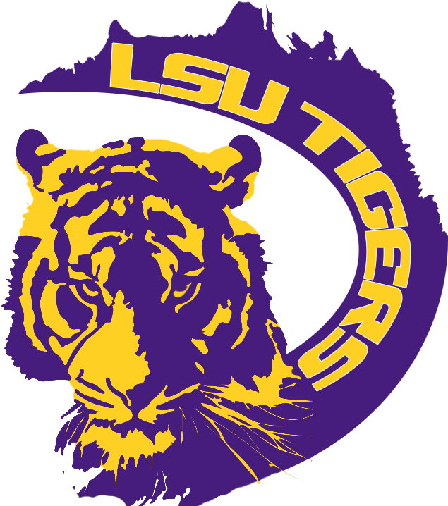 New Lsu Logo - Aesthetic Tiger Clipart (662x753), Png Download