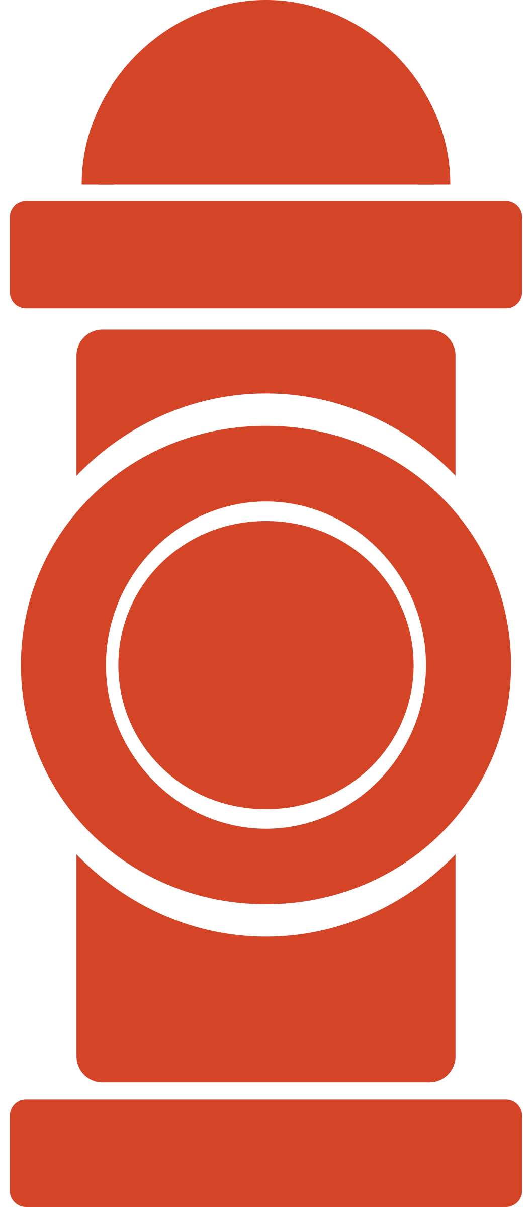 Fire Hydrant - Fire Hydrant Sign Vector Clipart (1058x2400), Png Download