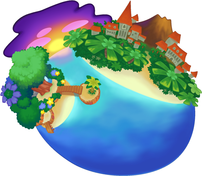 Kingdom Hearts Destiny Island World Clipart (841x752), Png Download