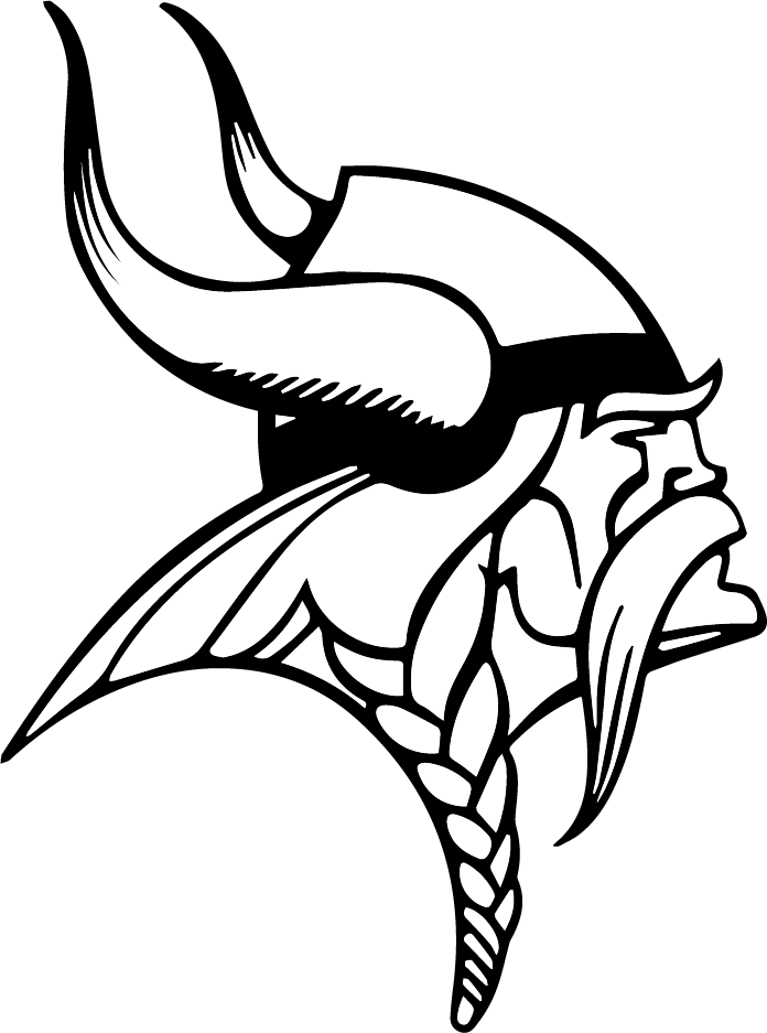 Printable Minnesota Vikings Logo Clipart (696x937), Png Download