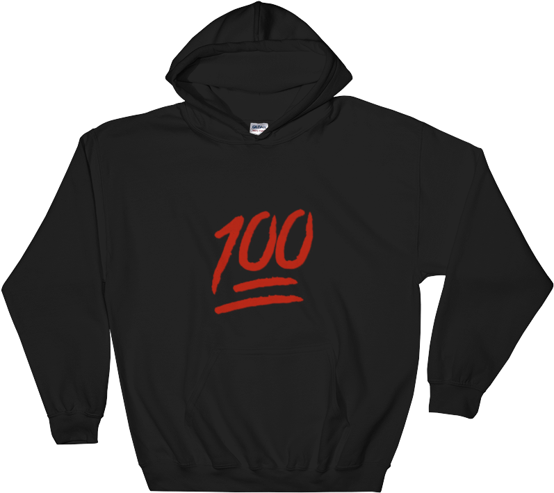 Emoji Transparent Background For Pinterest 6yvpvz Clipart - Black Hoodie With A Rose - Png Download (797x709), Png Download