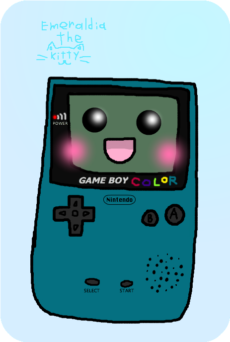 Kawaii Gameboy Color - Game Boy Clipart (515x767), Png Download