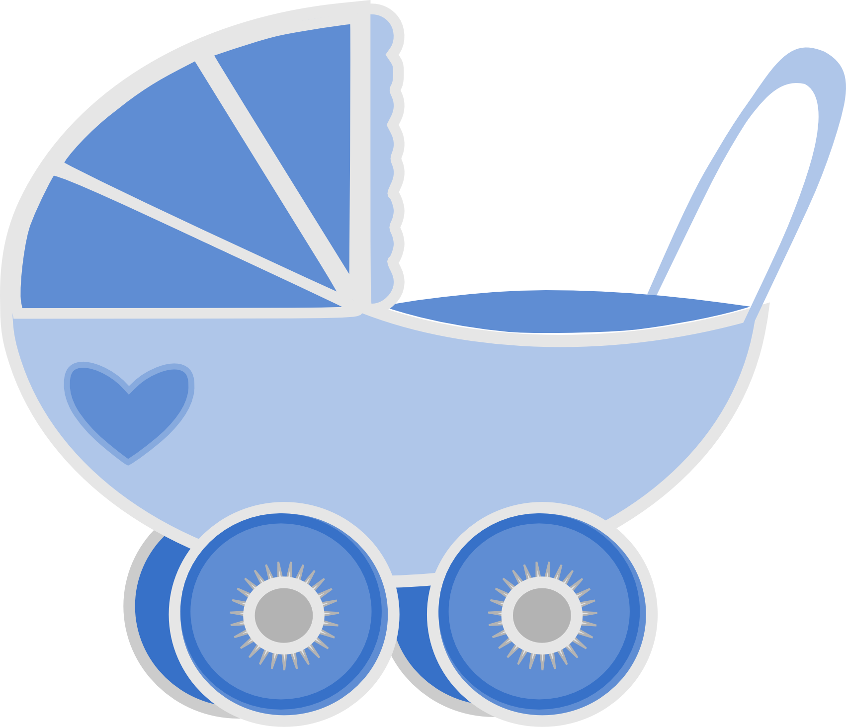 1702 X 1463 4 0 - Blue Baby Pram Png Clipart (1702x1463), Png Download