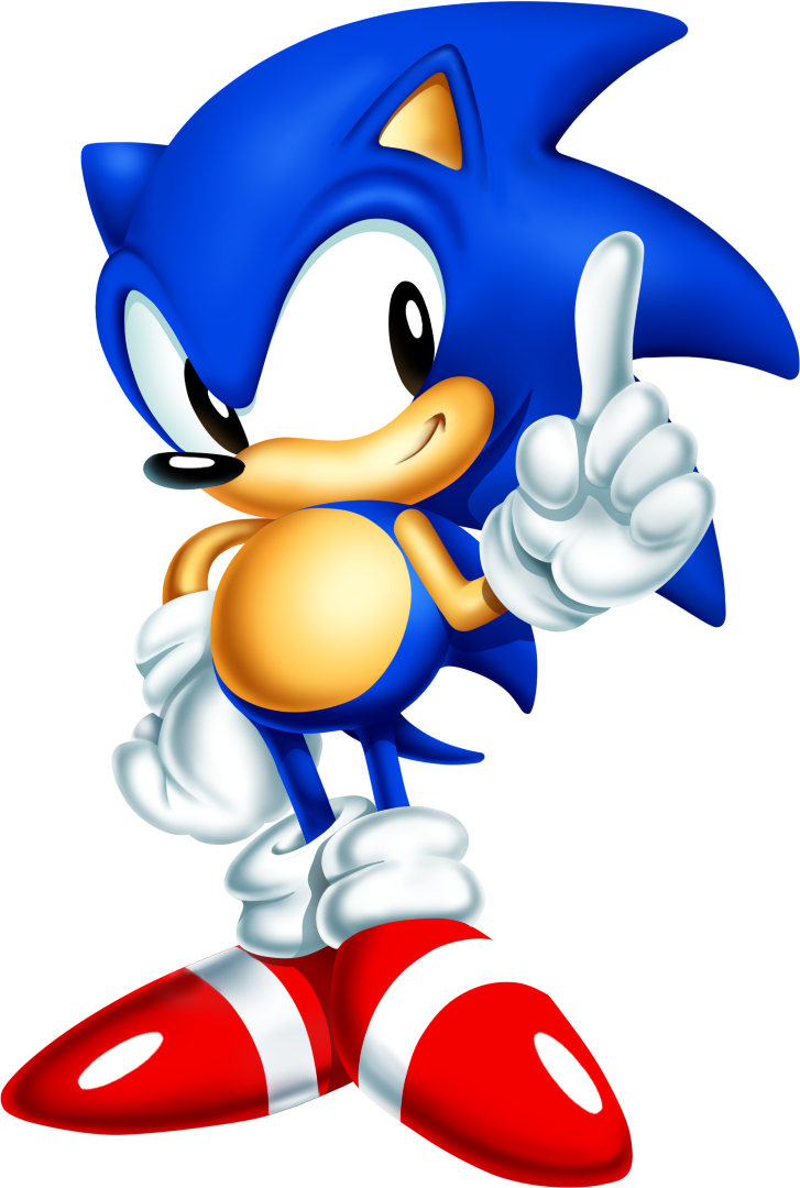 Sonic Classic Png Clipart (727x1080), Png Download