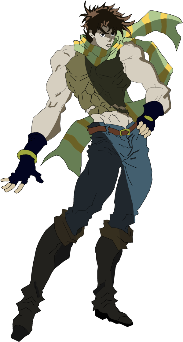 Joseph Joestar Png - Young Joseph Joestar Anime Clipart (672x1187), Png Download