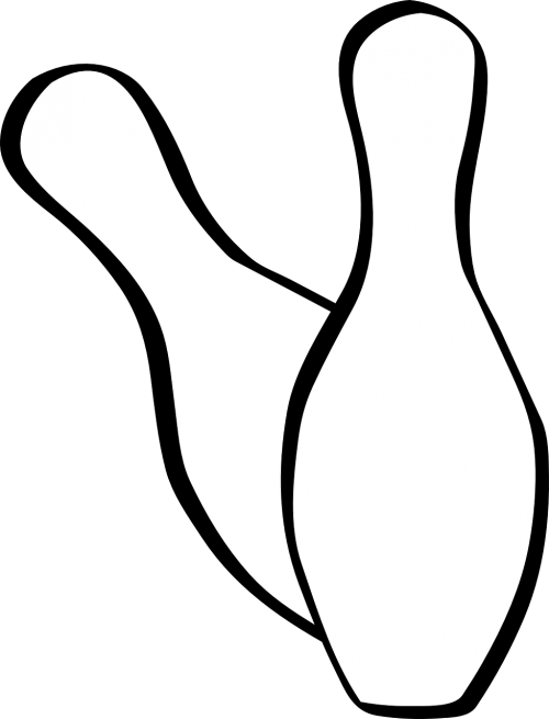 Bowling - Boliche Preto E Branco Png Clipart (500x655), Png Download