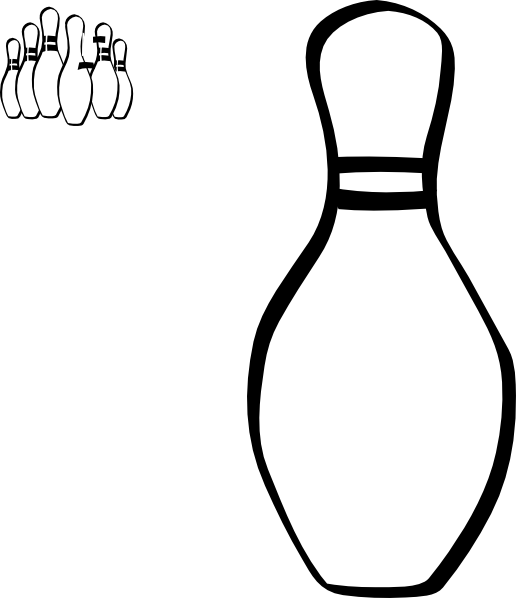 Ten-pin Bowling Clipart (516x598), Png Download