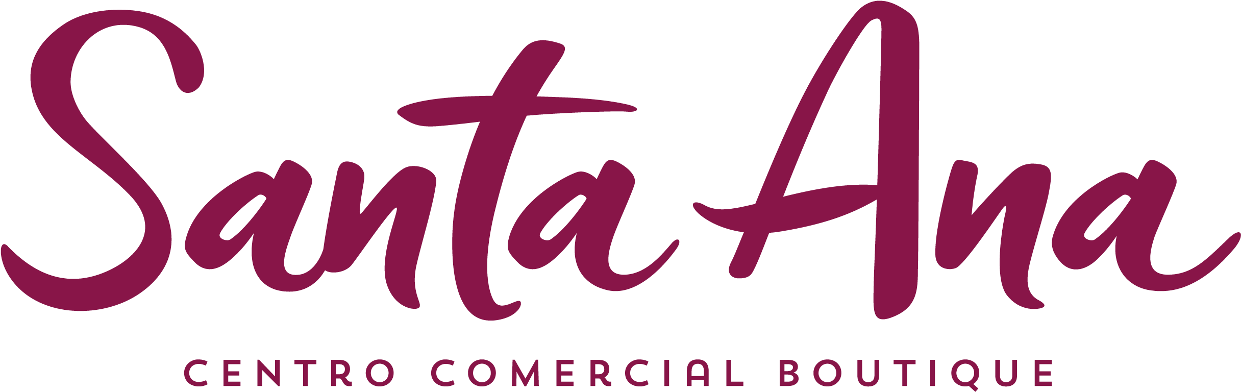 Santa Ana Centro Comercial Boutique - Calligraphy Clipart (2501x1307), Png Download