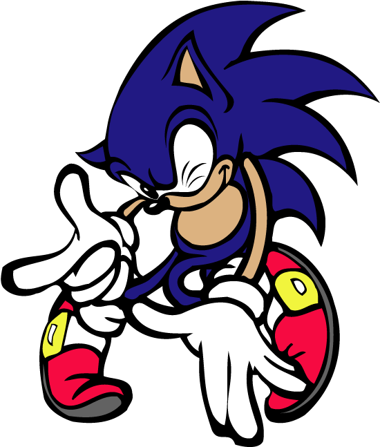 Sonic3d Sonic 02 - Sonic 3d Blast Art Clipart (568x664), Png Download