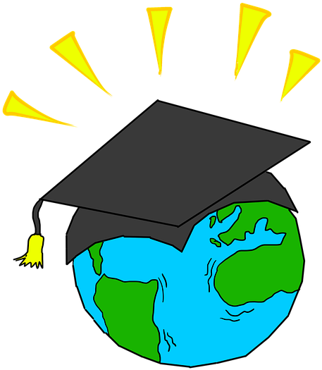 Graduation Cap, Graduate, Graduation, Hat, World - Education To All Clipart (526x720), Png Download