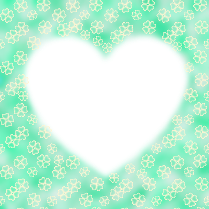 Heart, 4-leaf Clover, Green, Pale, Love, Sincerity - Heart Clipart (720x720), Png Download