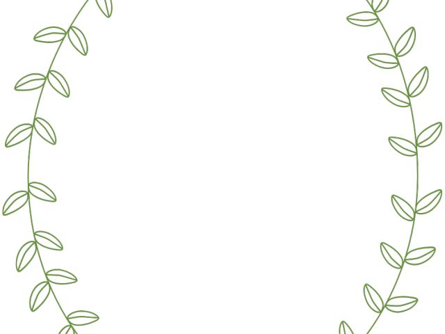 Drawn Leaves Leaf Border Png Clipart (640x480), Png Download