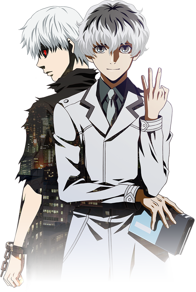 Tokyo Ghoul [ - Kaneki Tokyo Ghoul Re Birth Clipart (627x936), Png Download