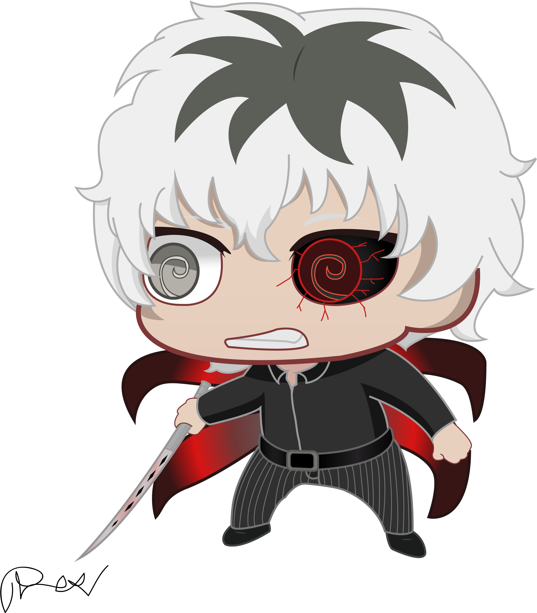 Tokyoghoul - Cartoon Clipart (3000x3000), Png Download