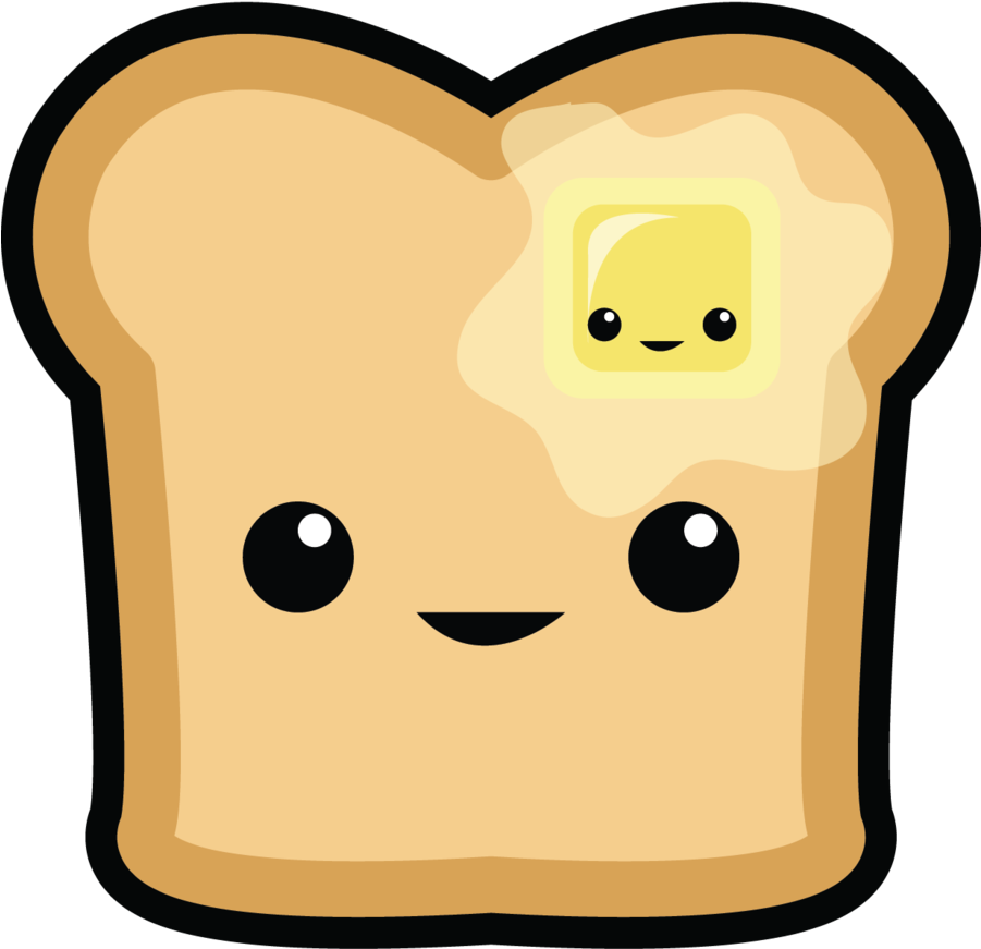 Pizza Clipart Toast - Toast Clipart - Png Download (878x909), Png Download