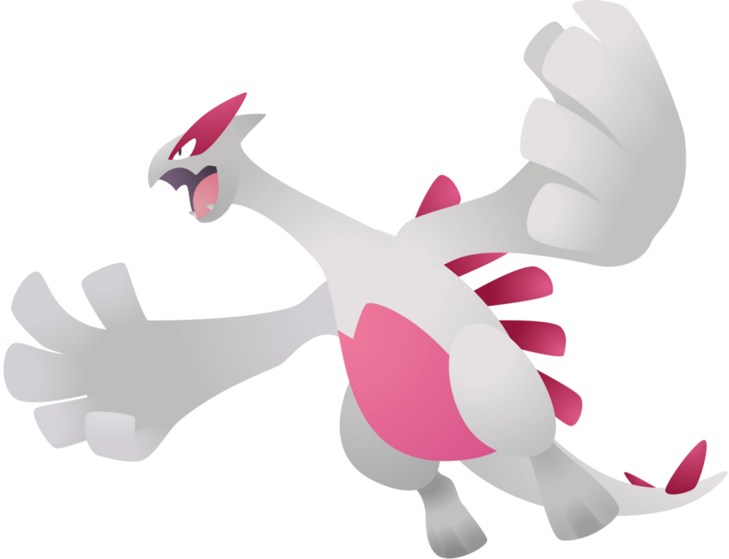 Blunty - Shiny Lugia Transparent Clipart (1021x783), Png Download