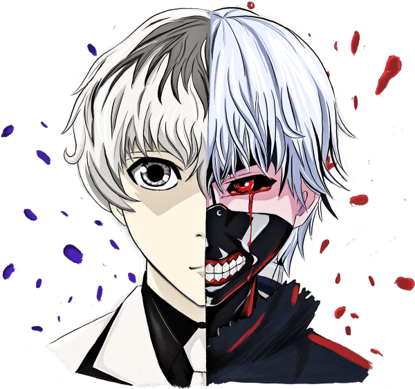 Tokyo Ghoul Kaneki Clipart (600x588), Png Download
