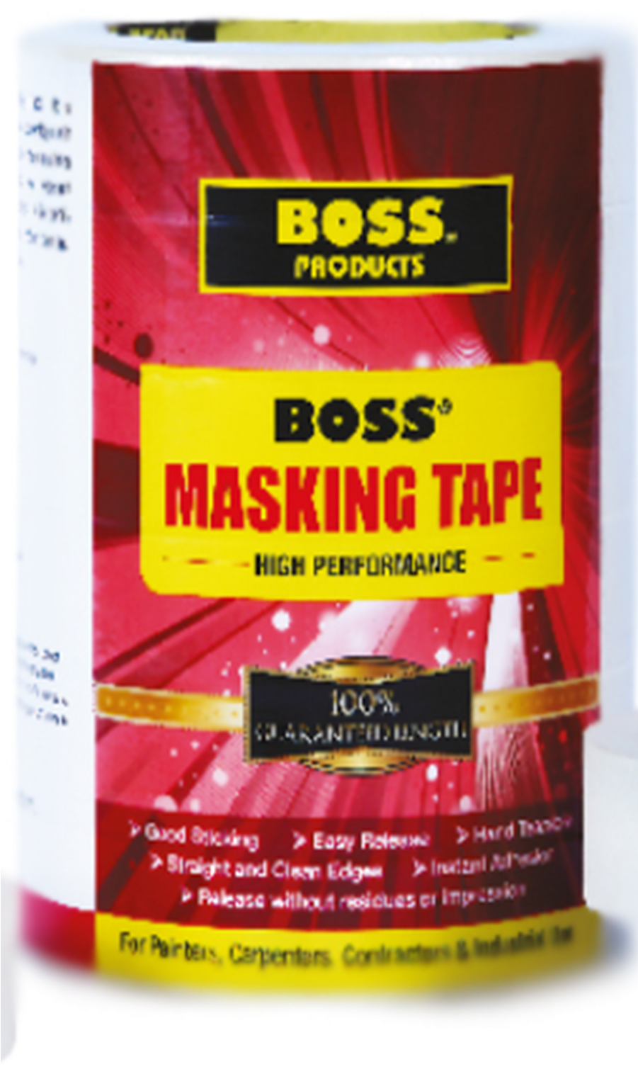 Boss® Masking Tape - Boss Masking Tape Clipart (900x1994), Png Download