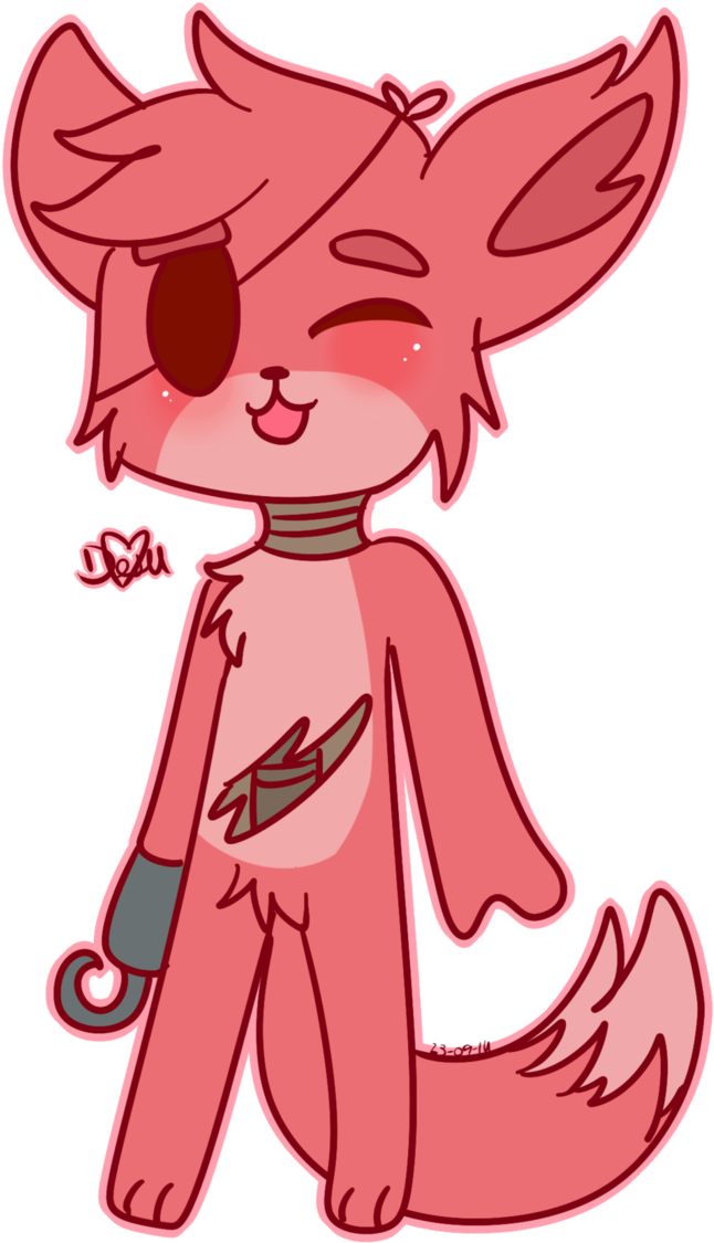 Kawaii Foxy By Chicapitufa-d80achj Clipart (646x1125), Png Download
