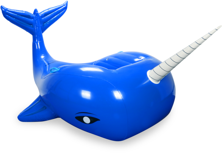 Most Popular Interesting Design Pvc Giant Cactus Inflatable - Narwhal Pool Float Clipart (760x644), Png Download
