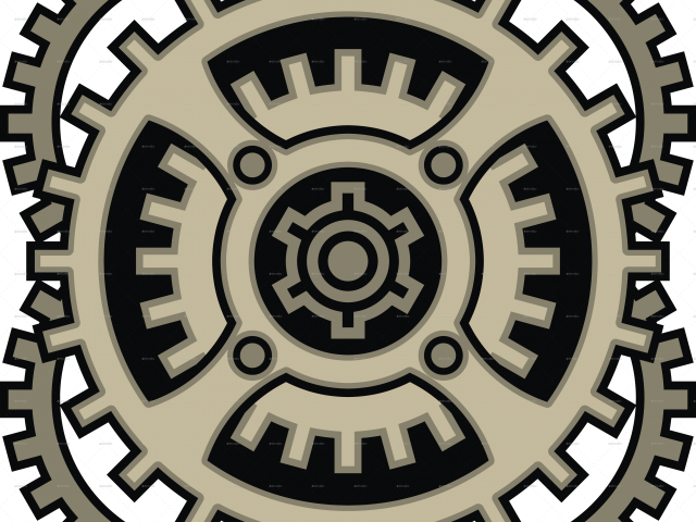Steampunk Gear Clipart Car Gear - Gear Wheel Vector - Png Download (640x480), Png Download