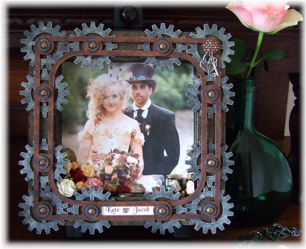 Steampunk Gear Frame - Picture Frame Clipart (1024x834), Png Download