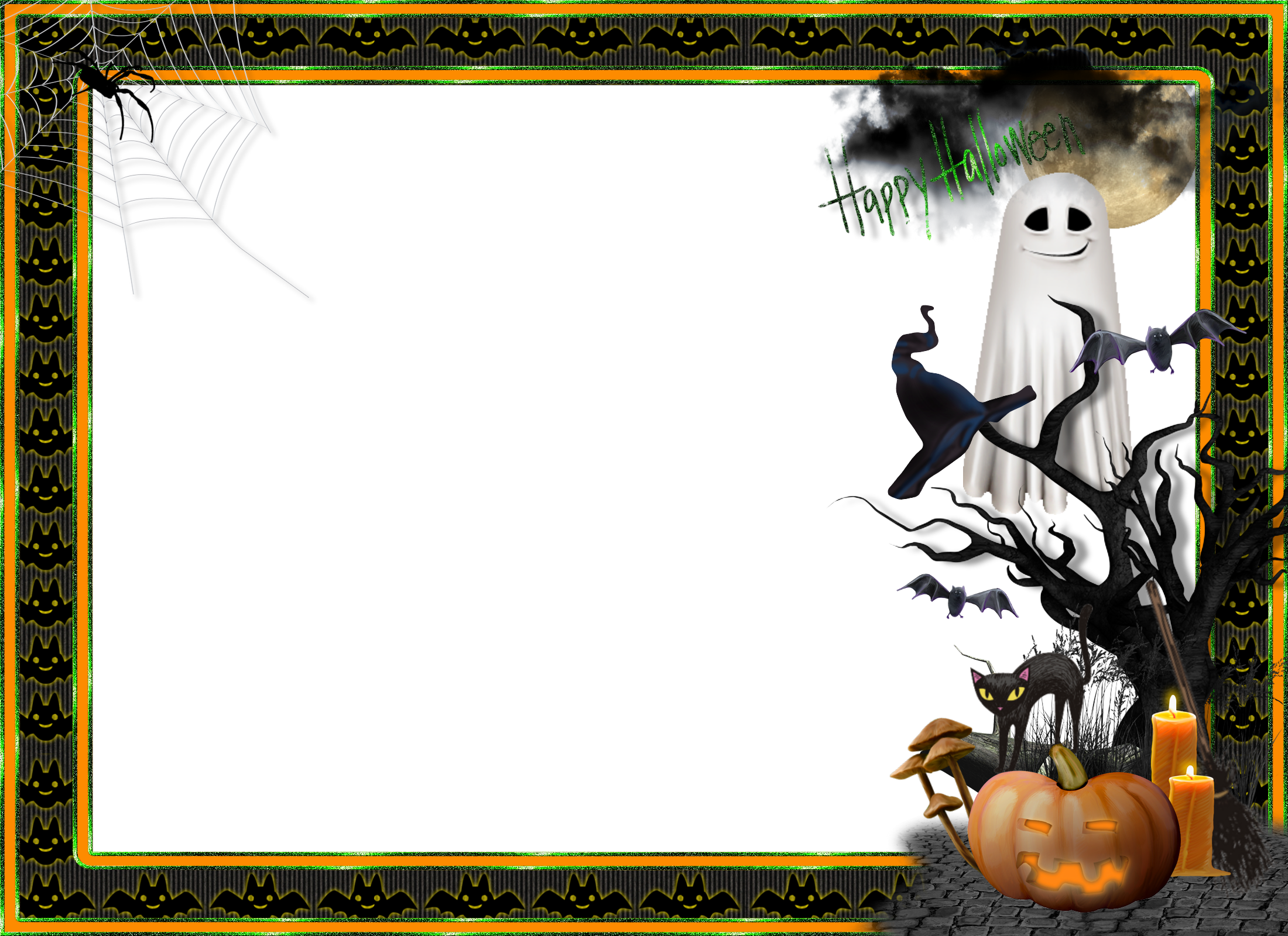 Halloween Frames Clipart (2200x1600), Png Download