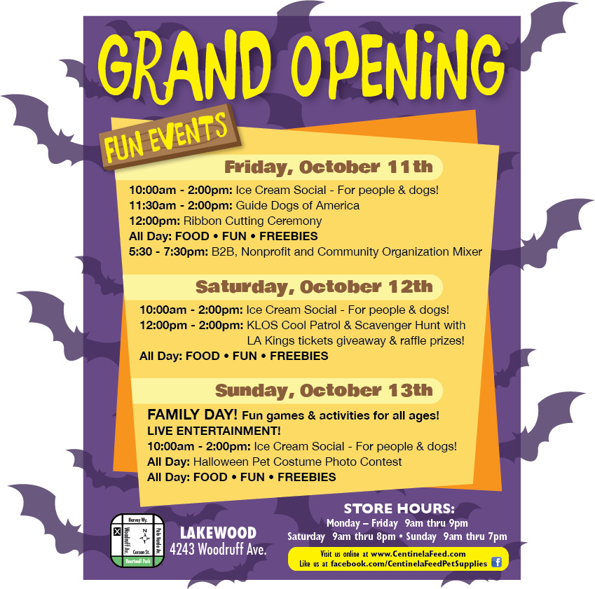 Join Us At Our Lakewood Grand Opening - Pet Shop Grand Opening Clipart (849x841), Png Download
