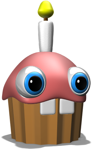 Fnaf Cupcake - Cartoon Clipart (705x529), Png Download