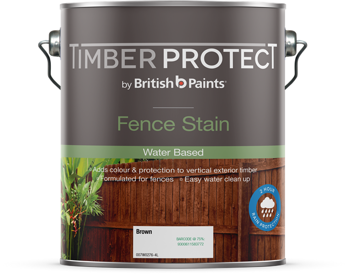 Timber Protect 4l Brown Fence Stain - Metal Painting Looks Wood Clipart (800x800), Png Download