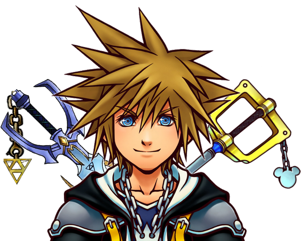 Blade Master's Avatar - Kingdom Hearts Sora Face Clipart (1053x810), Png Download