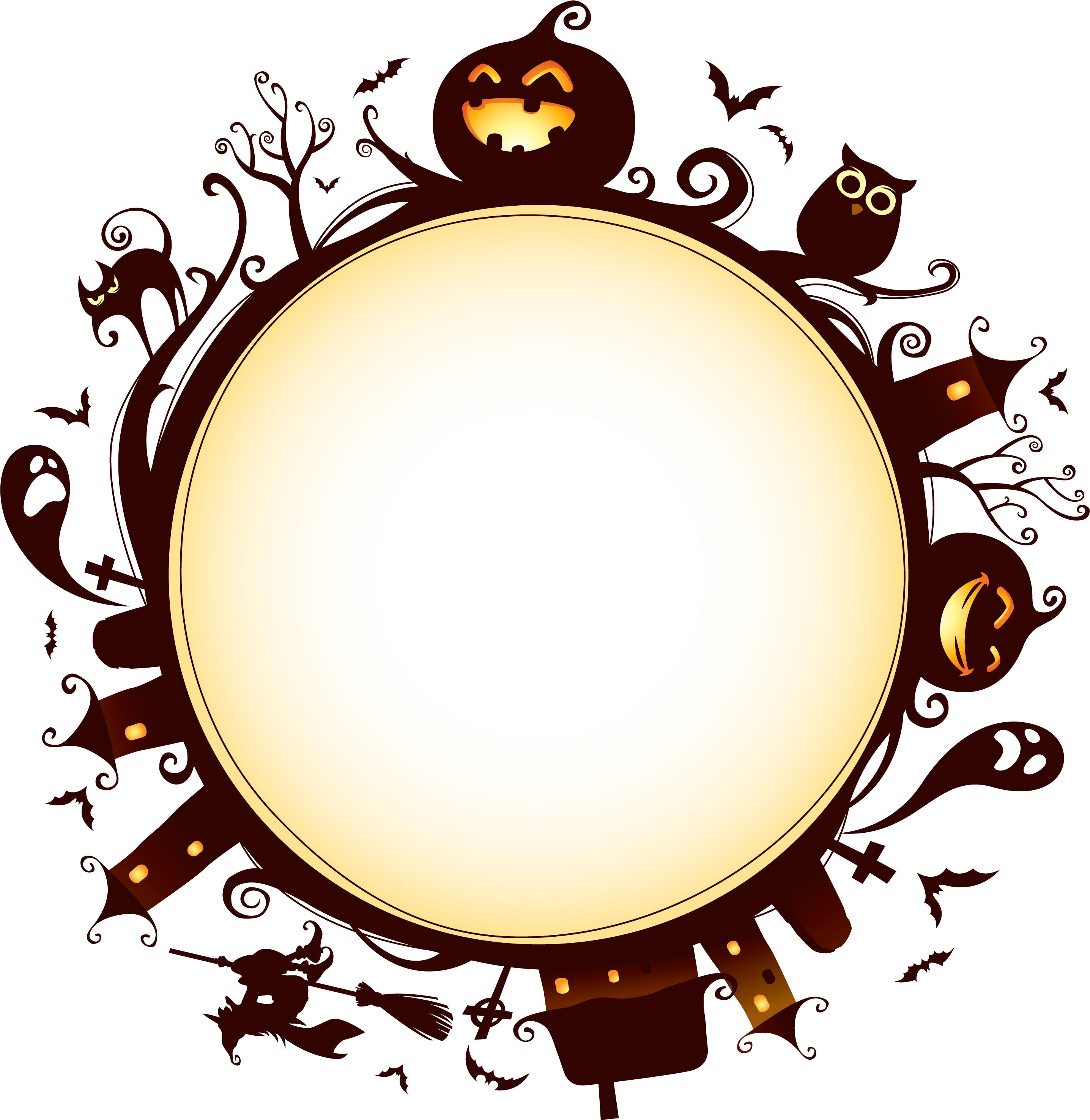 Halloween Events 2015 In Grand Junction Co - Transparent Halloween Circle Border Clipart (3000x3000), Png Download