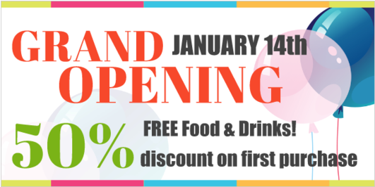 Grand Opening Banner - Graphic Design Clipart (560x560), Png Download