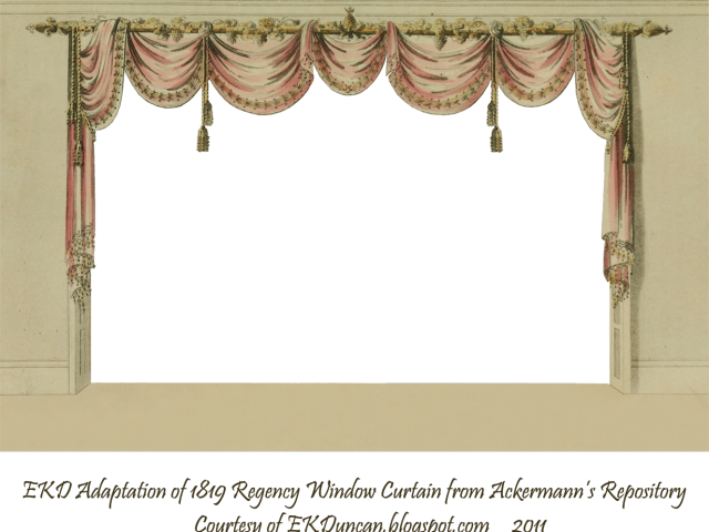 Curtain Clipart Window Frame - Curtain - Png Download (640x480), Png Download