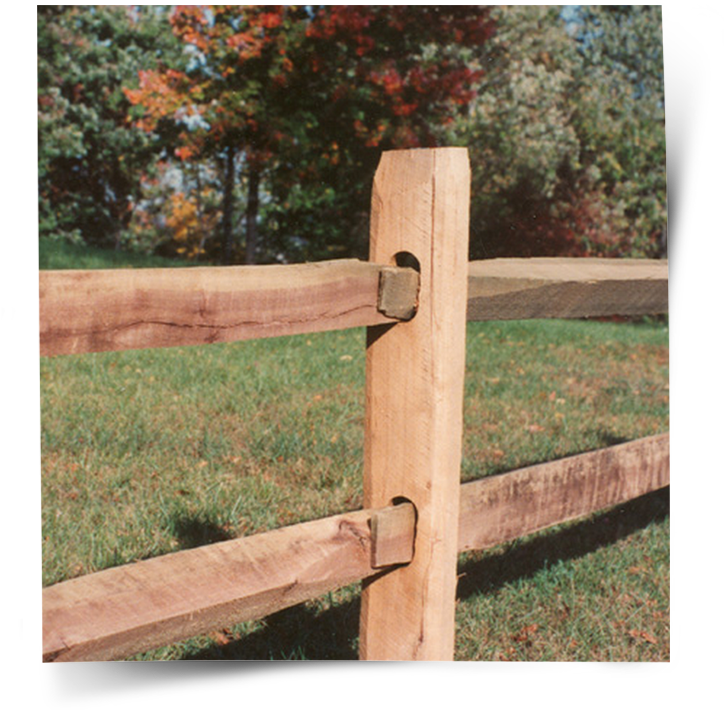 Split Rail Fence Nj - Simple Wood Fence Clipart (734x749), Png Download
