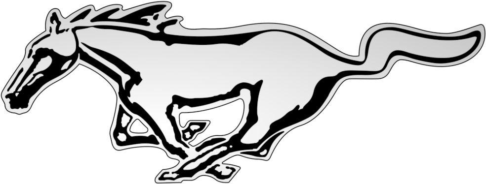 Mustang Logo Png Photos - Mustang Car Logo Png Clipart (1024x448), Png Download